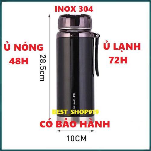 Bình Kim Cương Giữ Nhiệt Nóng 48h Lạnh 72h Chất Liệu inox 304 Cao Cấp Bình Giữ Nhiệt Đựng Nước Thể Tích 1500ML