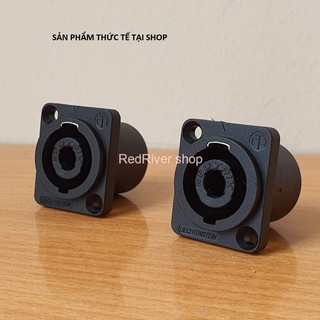 SPEAKON, Jack loa SPEAKON, Jack cái, 4 tiếp điểm, khóa kim loại, 26 * 31 * 33,6mm