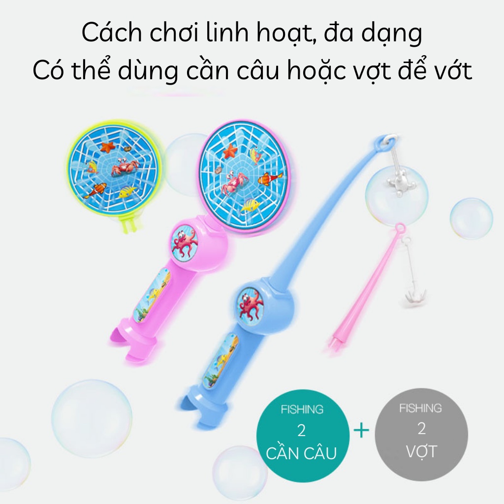 Bộ đồ chơi câu cá PLAYKID có nhạc cầu trượt cho bé trai bé gái PK024