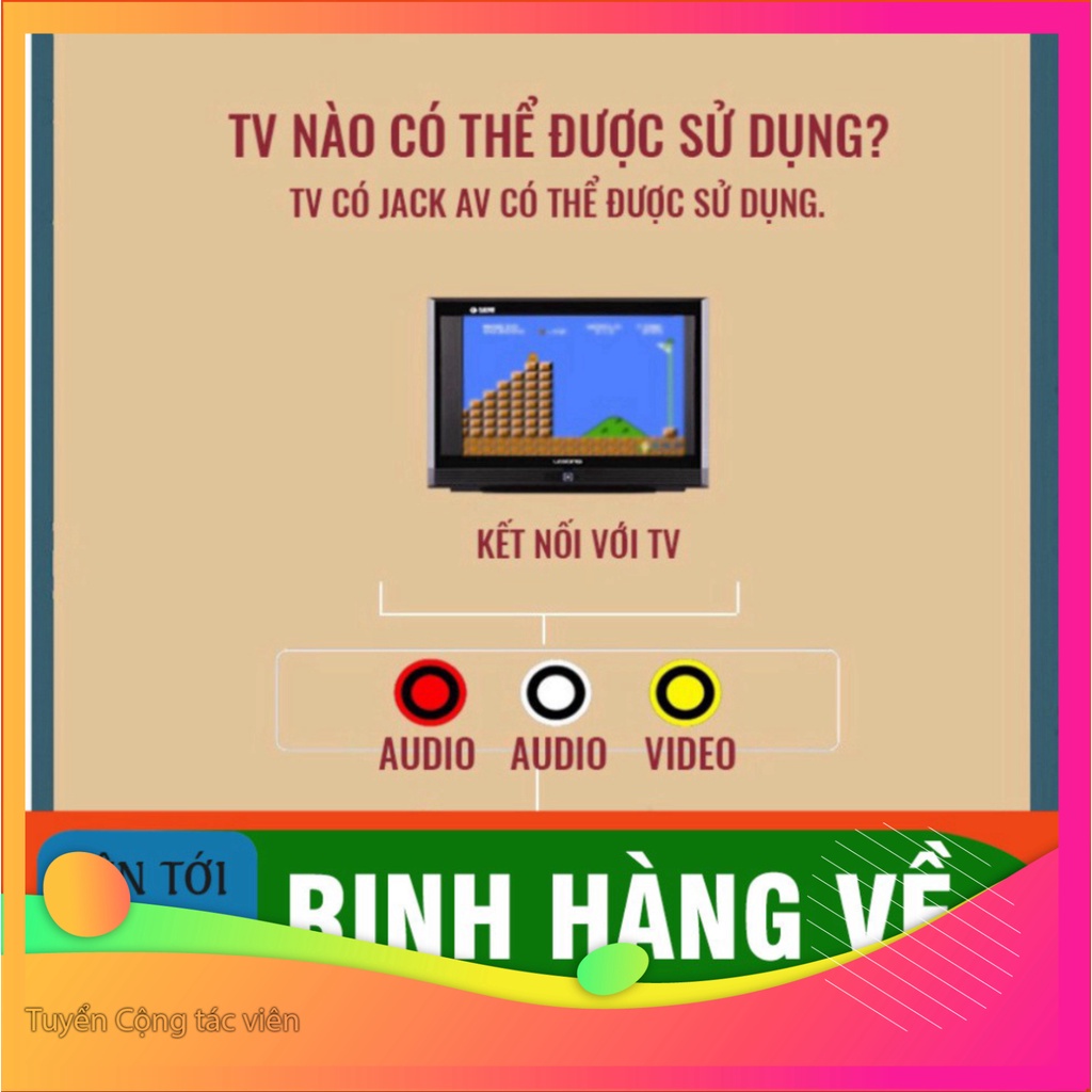 NGÀY SALE Máy chơi game điện tử 4 nút Family Computer có 500 trò chơi không trùng lặp trong máy + băng 132 trò chơi  HOT