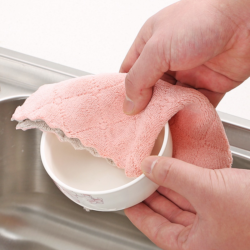 Khăn lau chén dĩa OSSAYI sợi nhỏ siêu thấm hút tiện dụng cho nhà bếp