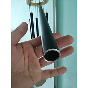 HV-Chuông gió nhôm Đen lớn vang thanh tịnh