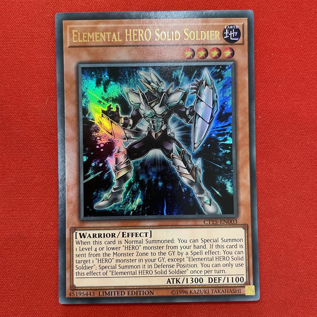 [EN][Thẻ Bài Yugioh Chính Hãng] Elemental Hero Solid Soldier