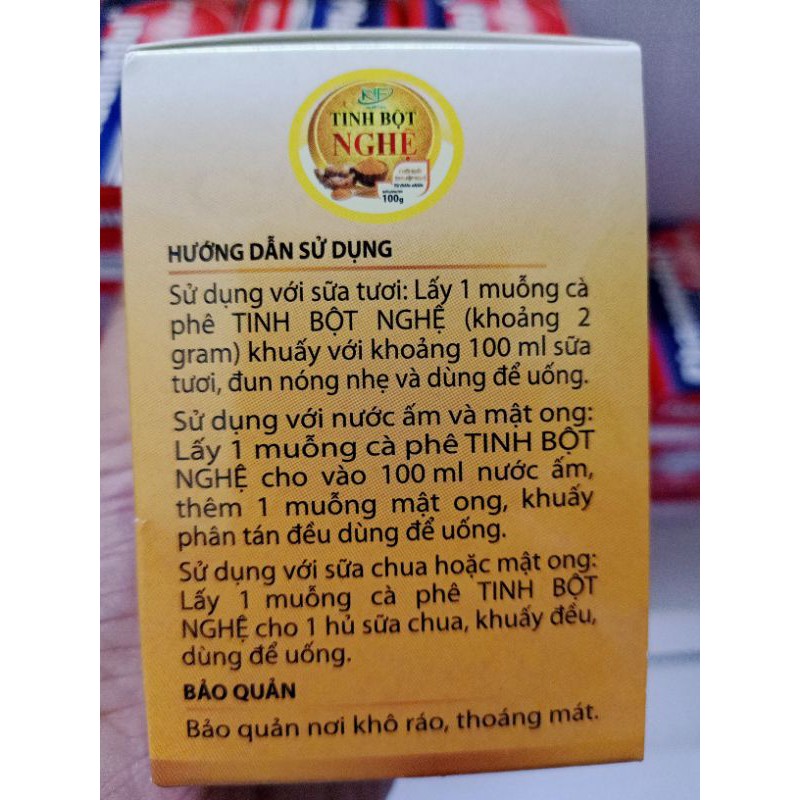 Tinh bột nghệ hộp 100g Nutrifine.