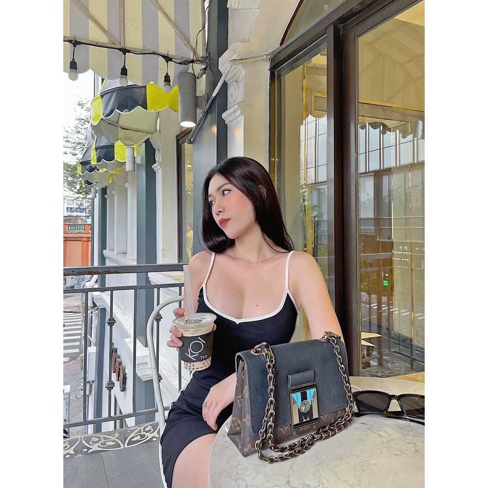 Đầm body 2s viền thể thao