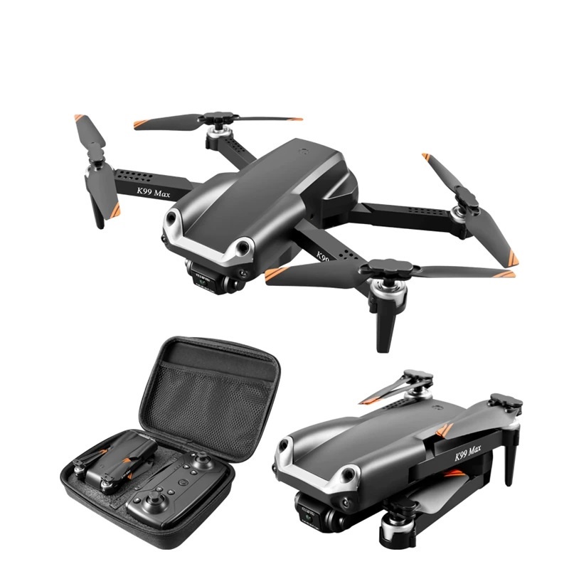 Máy bay điều khiển K99 Max, flycam 4k giá rẻ cảm biến chống va chạm 3 chiều, Camera kép 4K/1080P, pin 1800 mAh