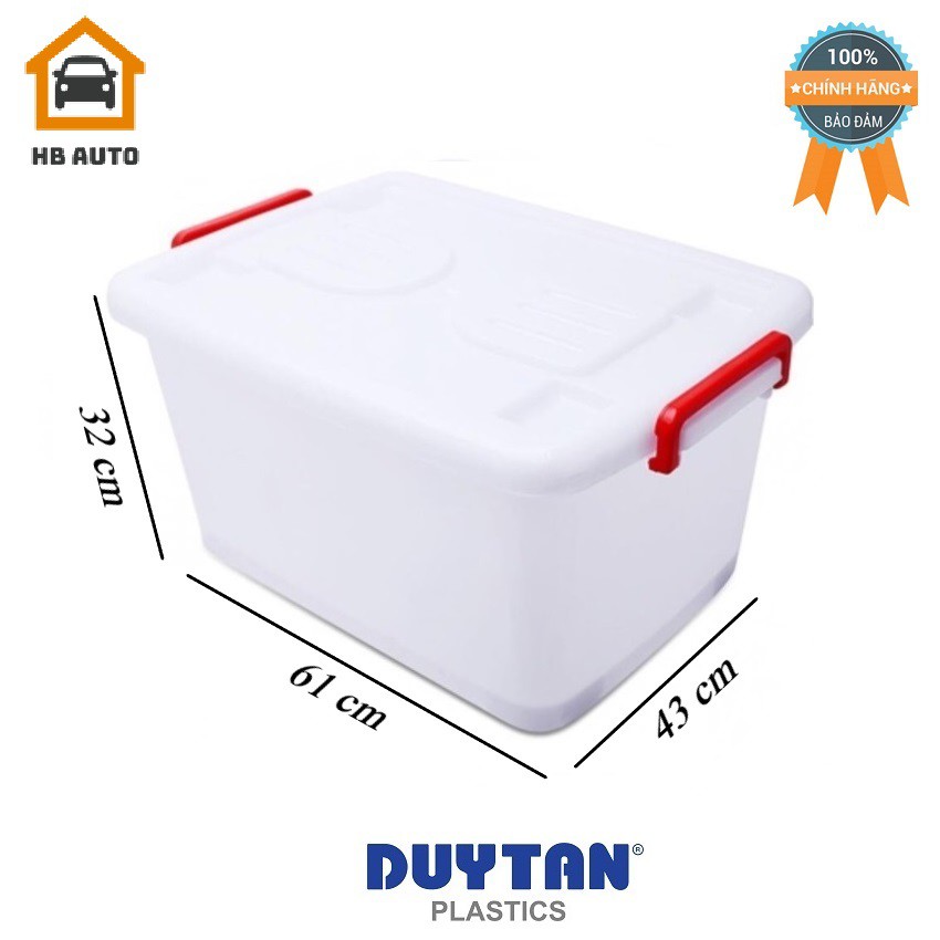 { COMBO 5 Thùng Nhựa 55 Lít Duy Tân } Chất Lượng Cao - Có Bánh Xe (61 x 43 x 32 cm) No.748 Tiện dụng an toàn khi đựng đồ