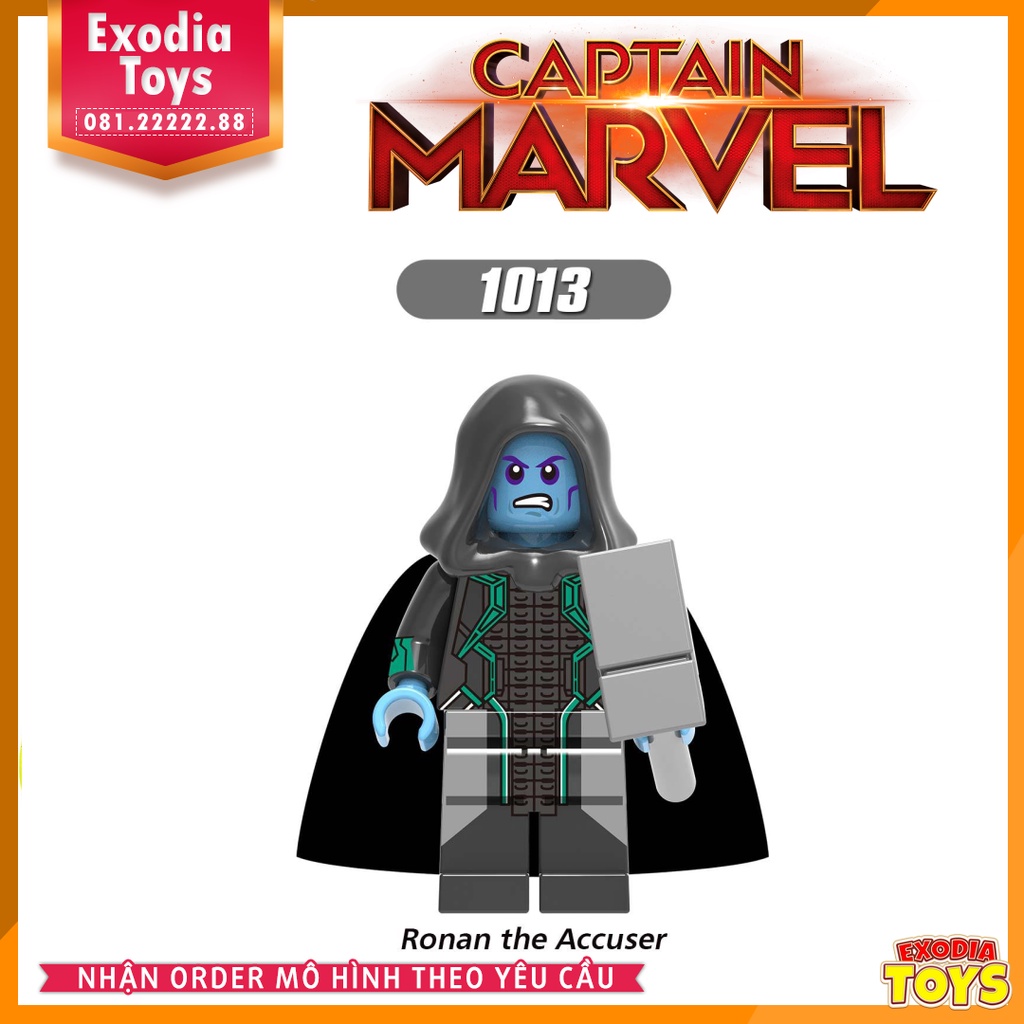 Xếp hình Minifigure Siêu anh hùng Đại uý Marvel và các siêu phản diện  - Đồ Chơi Lắp Ghép Sáng Tạo - X0226