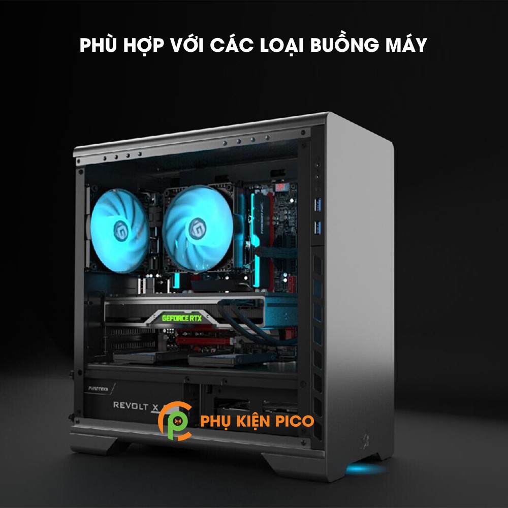 Quạt tản nhiệt case máy tính Phanteks MetallicGear Skiron RGB 120mm – Quạt fan case MetallicGear Skiron RGB 120mm