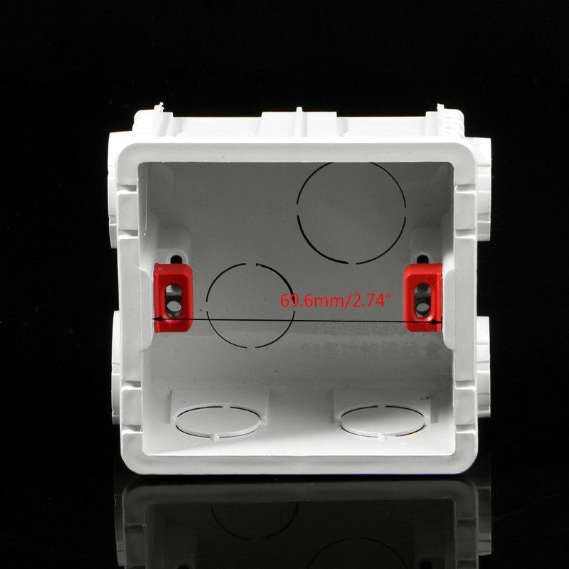 Hộp gắn tường cho đế cắm công tắc PVC loại WER 86