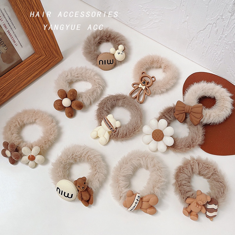 Dây cột tóc hoạt hình dễ thương, không gây đau tóc cho mẹ và bé gái