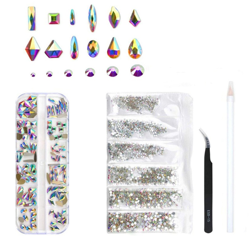 Đá Pha Lê Nhiều Hình Dạng Dùng Trang Trí Móng Tay Nghệ Thuật
