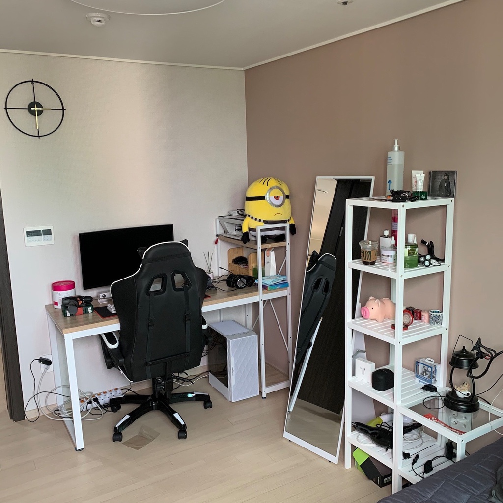 Kệ gỗ trang trí đa năng 5 tầng màu trắng thương hiệu MW FURNITURE - Nội thất trang trí