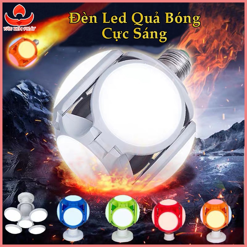 Bóng Đèn LED Trần UFO Đèn Bóng Đá Gấp LED Folding Football UFO Lamps Bulb-Đuôi E27