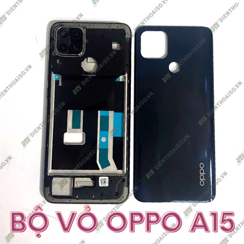 Full bộ vỏ Oppo A15 đen , xanh