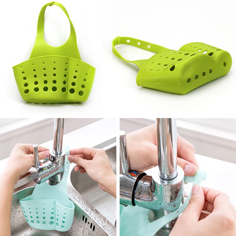 Giỏ Treo Bồn Rửa Chén Đựng Đồ Dùng Nhà Bếp Tiện Lợi