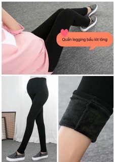 Quần bầu nỉ lót lông