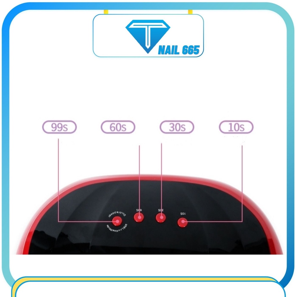 Máy hơ gel T2 72w sấy móng , Đèn hơ gel cắm điện trực tiếp