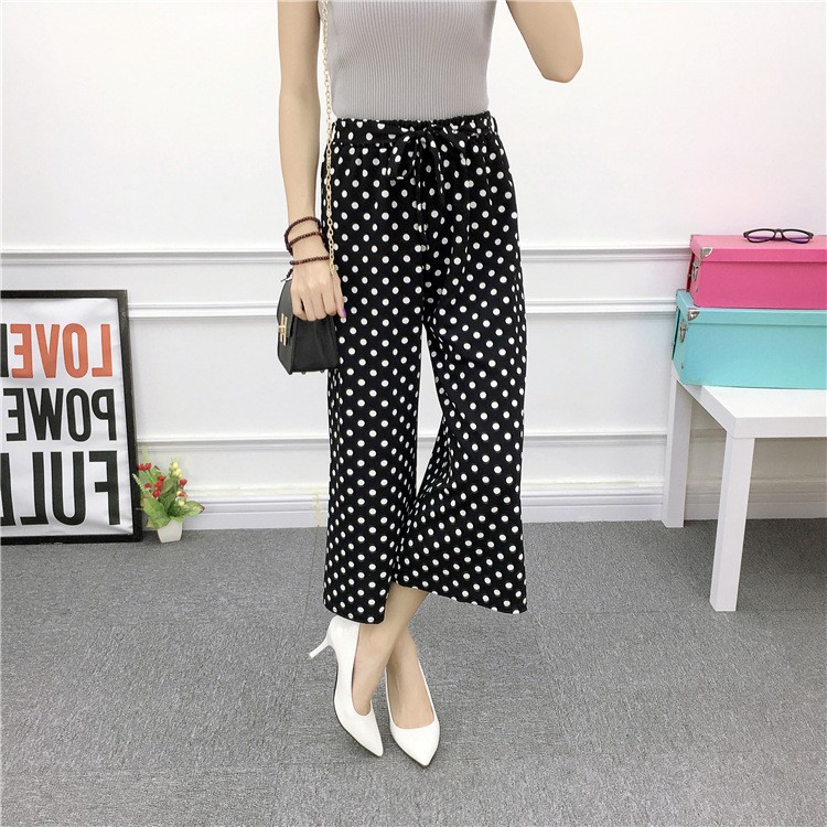 QUẦN ỐNG RỘNG KÈM ĐAI CỘT NƠ CAO CẤP | BigBuy360 - bigbuy360.vn