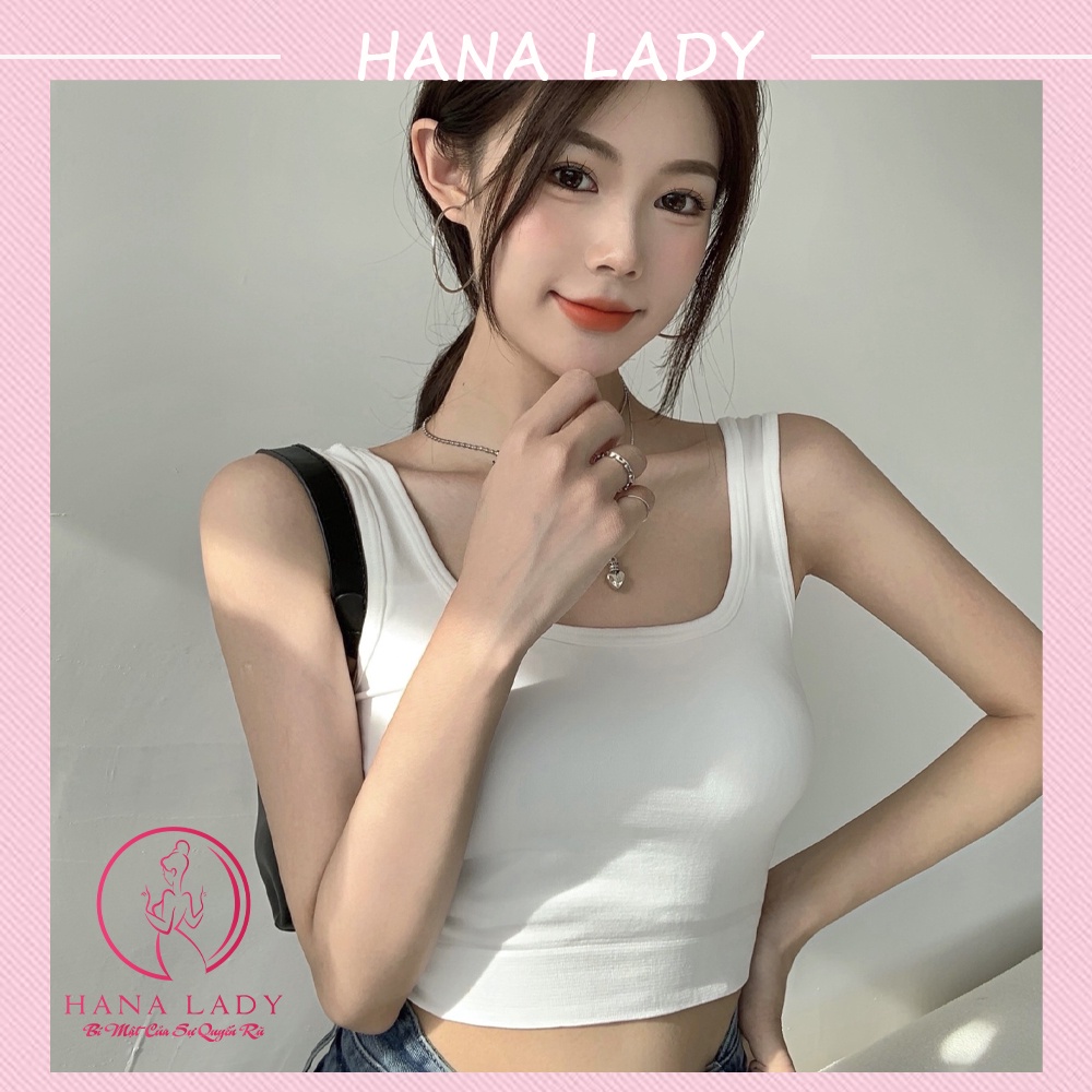 Áo ba lỗ cổ U gợi cảm - Croptop thun quyến rũ sexy BL035