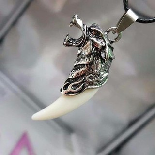 Nanh Sói SC (Răng trắng-Đầu Bạc) + 2 Dây Đeo