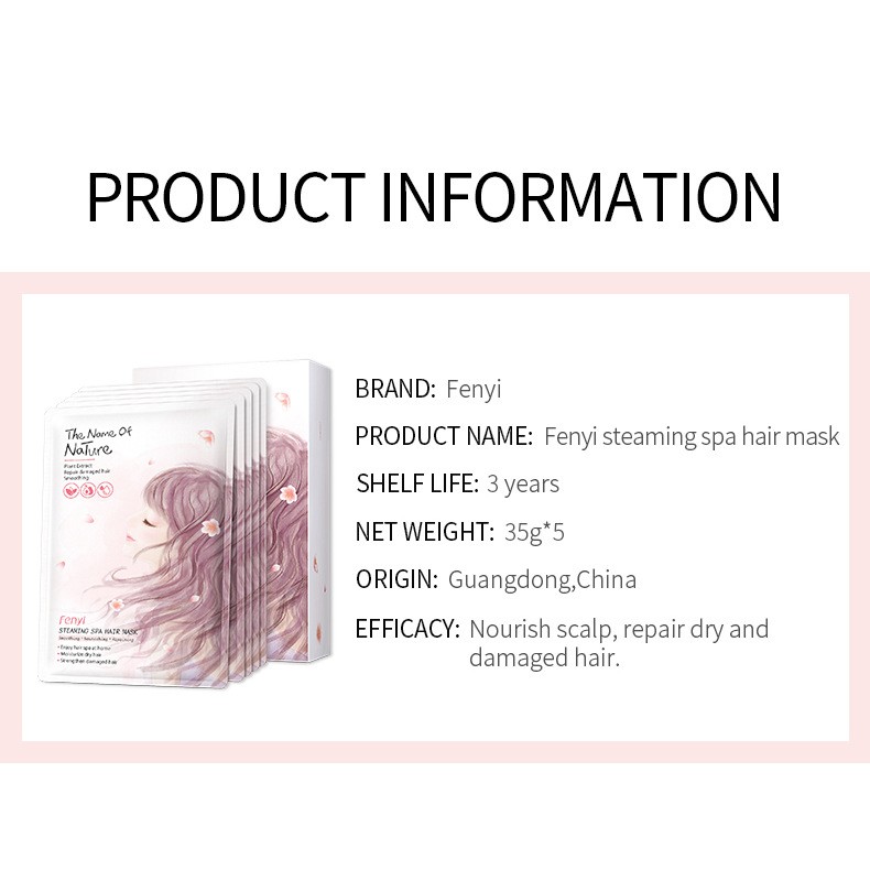 [Lẻ 1 gói] Mặt nạ ủ tóc Fenyi Steaming Spa Hair Mask 35g hàng nội địa Trung | BigBuy360 - bigbuy360.vn