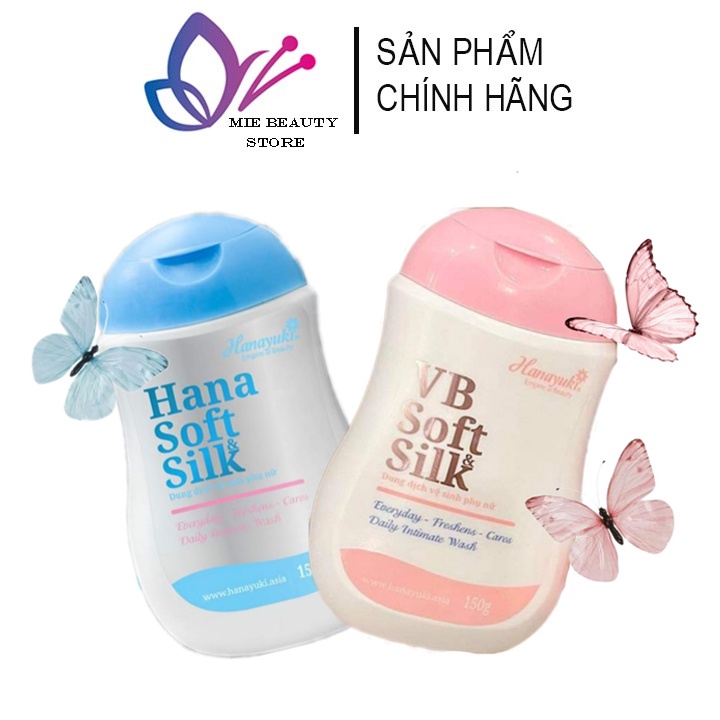 Dung Dịch Vệ Sinh Phụ Nữ Hana Soft Silk Hanayuki 150gr Hương Thơm Nhẹ Nhàng