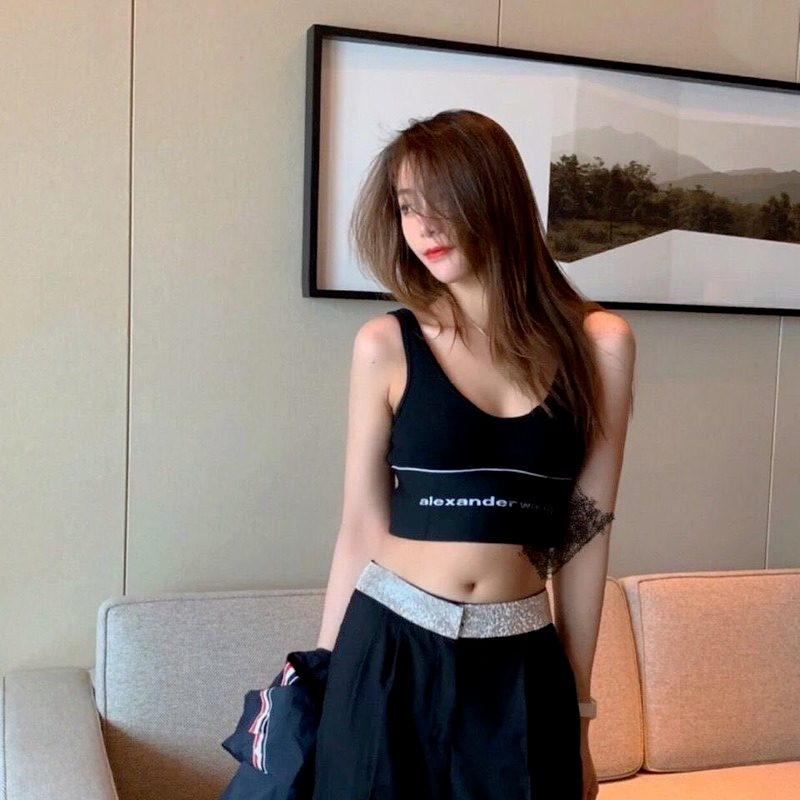 Áo ngực thể thao hình chữ U không gọng co giãn cao dành cho nữ