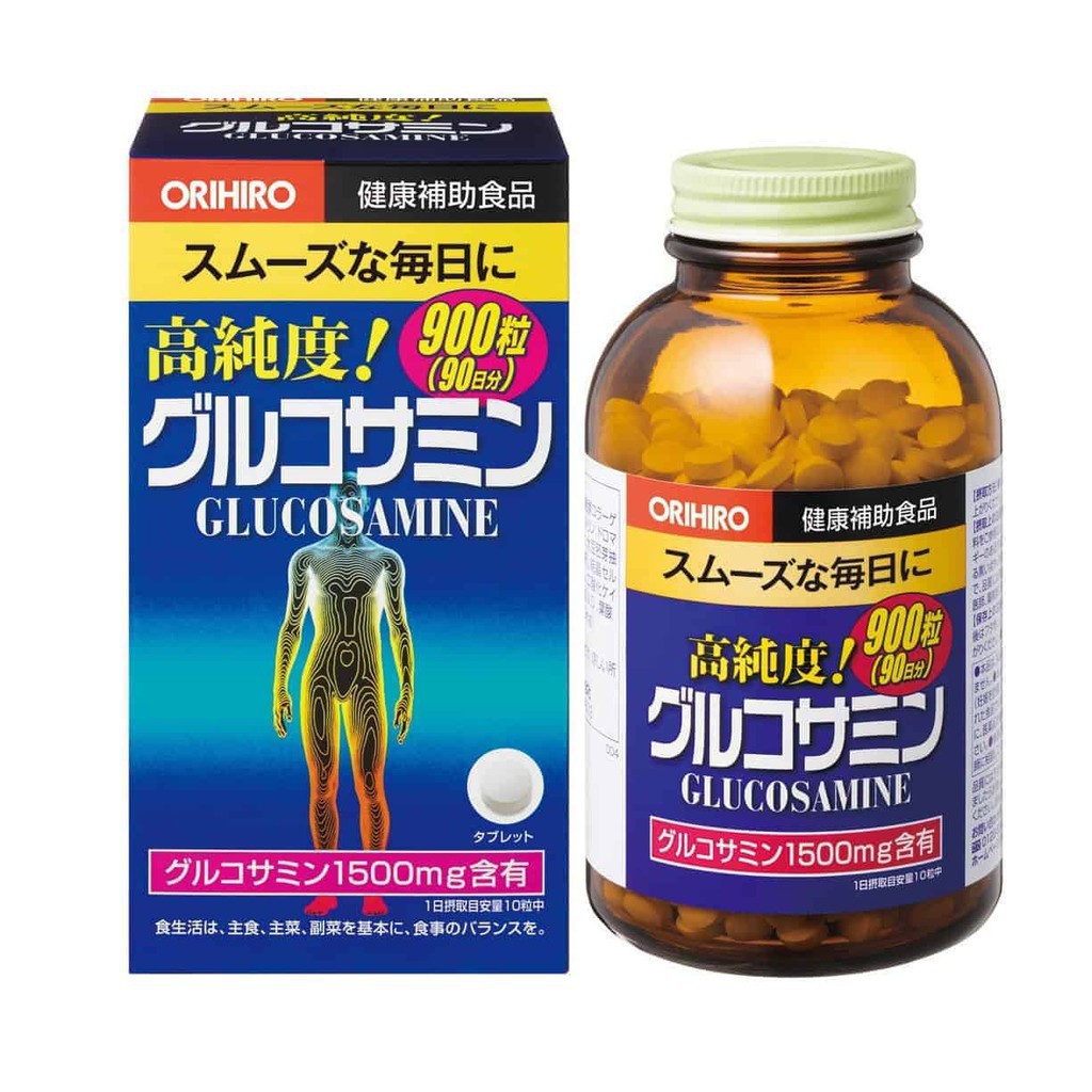 Viên uống xương khớp Glucosamine Orihiro Nhật Bản hộp 900 viên