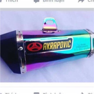 Lon bô akrapovic titan và nhiều màu khác cho ae lựa chọn nhé.