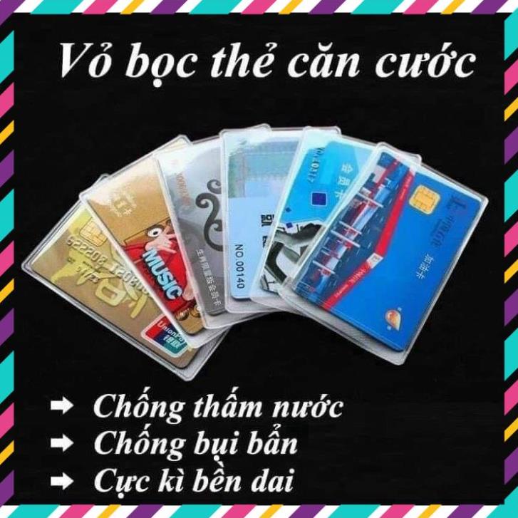 Set 50 Túi Đựng Thẻ Căn Cước Công Dân, Túi Bọc, Bao Đựng, Vỏ Bọc Thẻ Trong Suốt Đa Năng Tiện Dụng