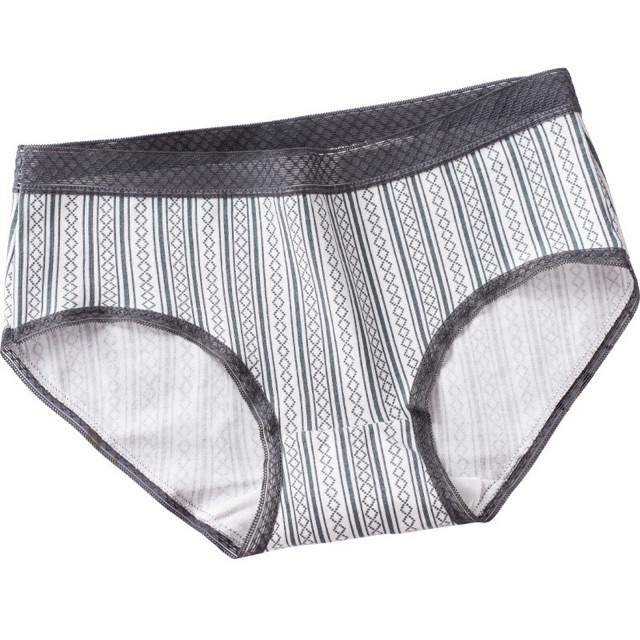 Quần lót quần chíp nữ Cotton siêu đẹp-Quần lót nữ Muji- Quần Lót Nữ Cotton Kẻ Caro Cạp Ren 045 | BigBuy360 - bigbuy360.vn