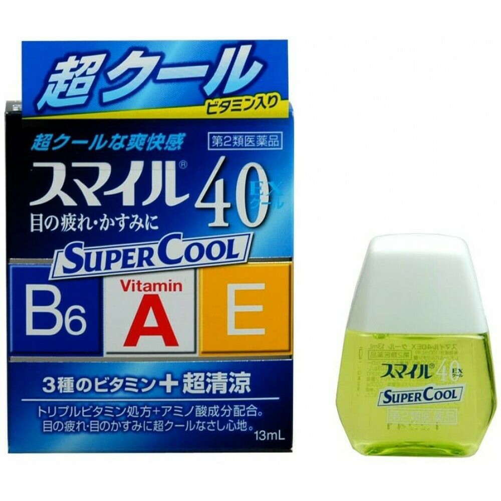 NƯỚC NHỎ MẮT LION SMILE 40 EX SIÊU MÁT  - HÀNG NHẬT NỘI ĐỊA, mẫu mới siêu mát lạnh