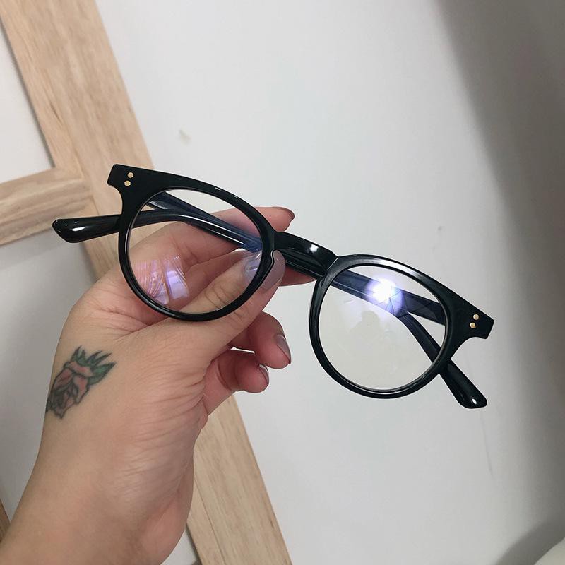 MẮT KÍNH GIẢ CẬN GỌNG CHỮ V FORM TRÒN 2 CHẤM GÓC 430 HOT TREND CỰC ĐẸP | BigBuy360 - bigbuy360.vn