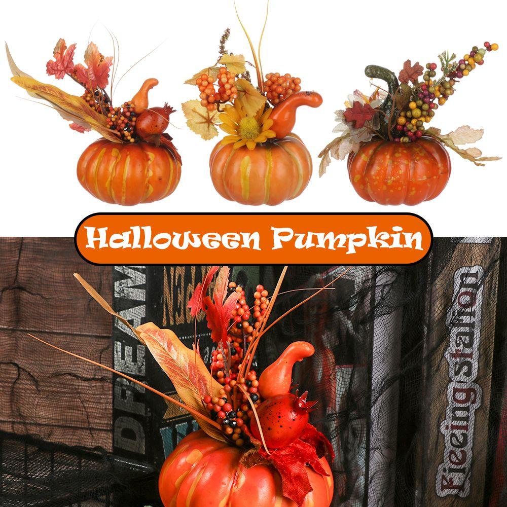 Trái Bí Ngô Giả Trang Trí Halloween