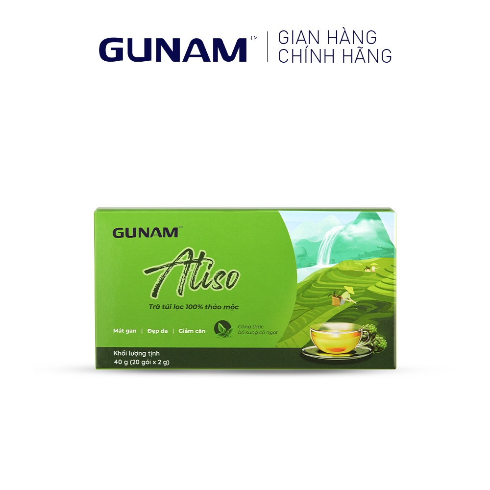 Hộp trà Atiso túi lọc Gunam 40g (36 x 20 x 2g)