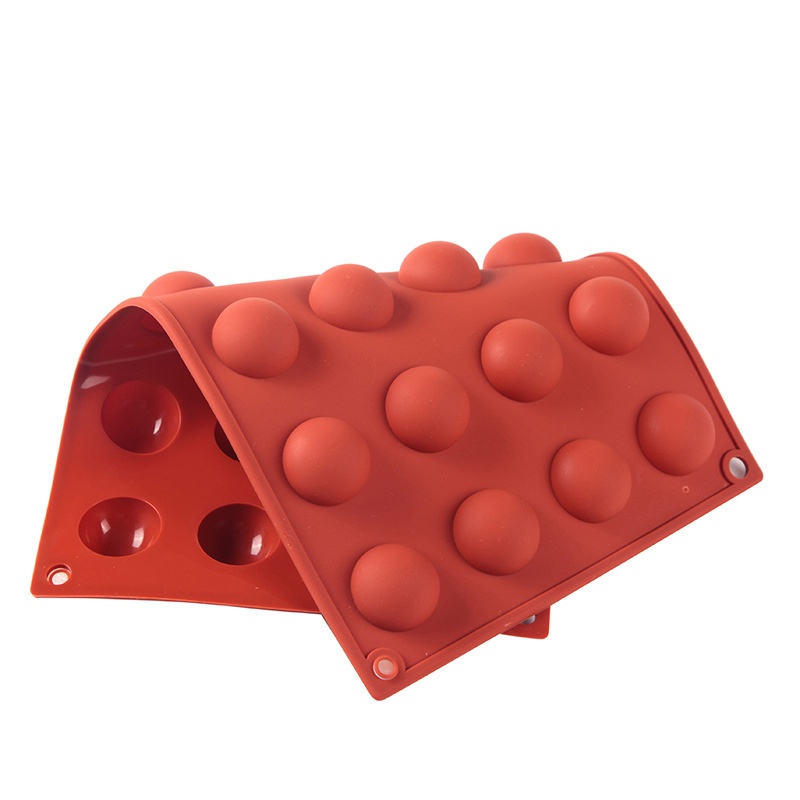Set 2 khuôn silicone bán nguyệt 24 ngăn làm bánh socola