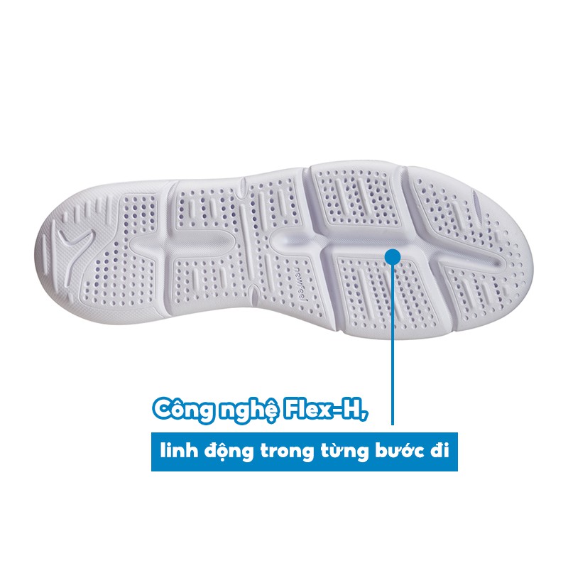 Giày đi bộ thể thao nữ DECATHLON pw 140 - trắng