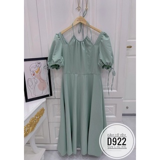 Bigsize Đầm maxi cổ yếm D922