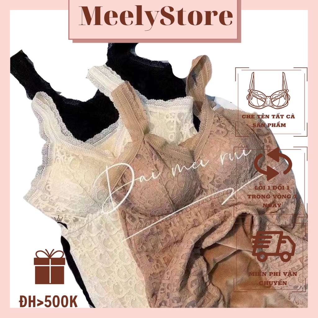 Áo Bra Lót Lông Dáng Dài Xuất Hàn Nữ, Áo Mặc Trong Vest Siêu Sexy, Áo 2 Dây Có Đệm Mút Nâng Ngực Freesize 45-60kg