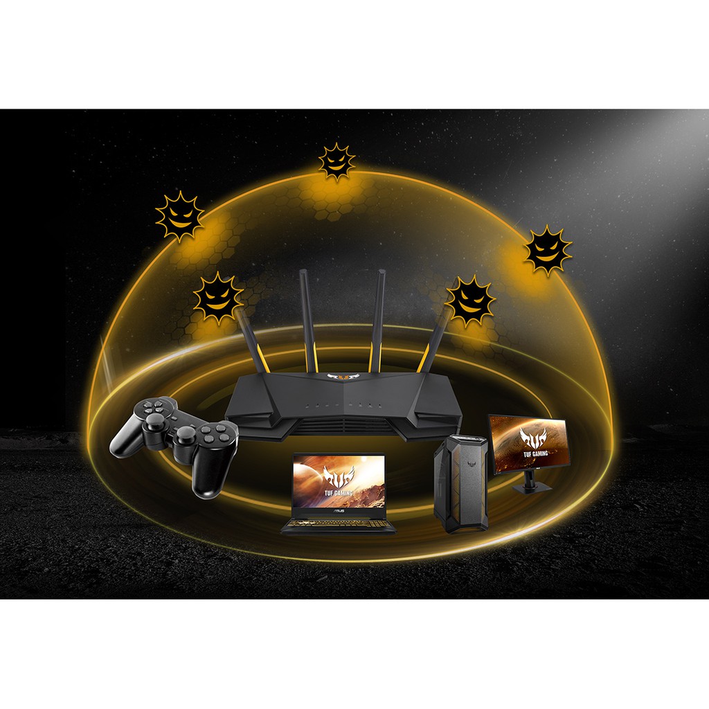 Router Wifi 6 ASUS TUF Gaming AX3000 Băng Tần Kép TUF-AX3000 - Hàng Chính Hãng | BigBuy360 - bigbuy360.vn