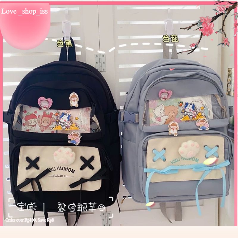 Balo ulzzang thời trang nam nữ đi học đi chơi dễ thương cute chống nước MIRIKA BL621