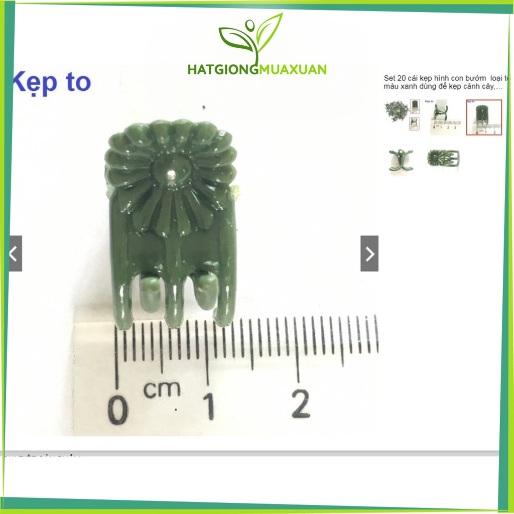Set 20 cái kẹp hình con bướm  loại to màu xanh dùng để kẹp cành