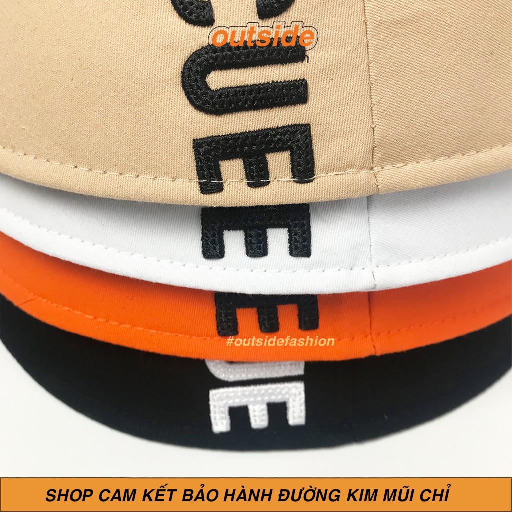 Mũ bucket nữ nam hàn quốc, Nón bucket thêu chữ RESCUE 2 mặt phong cách Ulzzang form unisex Outsidestreetwear BK02