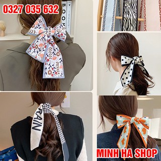 Khăn Lụa Buộc Tóc Xinh Xắn Phong Cách Hàn Quốc Dành Cho Phụ Nữ ( 100x8 cm)