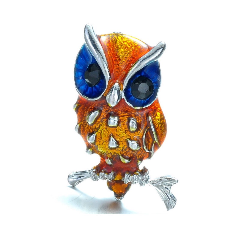 Ghim Cài Áo Hình Bọ Cánh Cứng/Chim Cú/Cá Vàng Cổ Điển Cá Tính Âu Mỹ