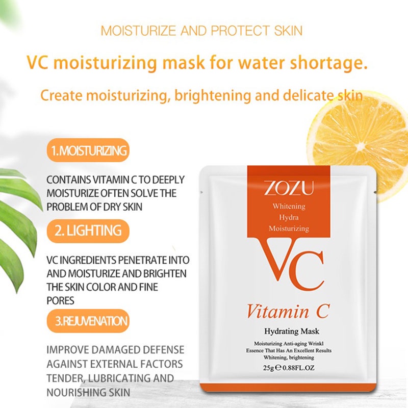 Mặt Nạ Dưỡng Ẩm Với Công Thức Vitamin C 2022