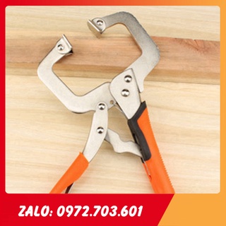 Kìm chết chữ C miệng vuông, Cảo kẹp gỗ chữ C vam kẹp nhanh cường lực,Kìm bấm chết loại tốt xịn