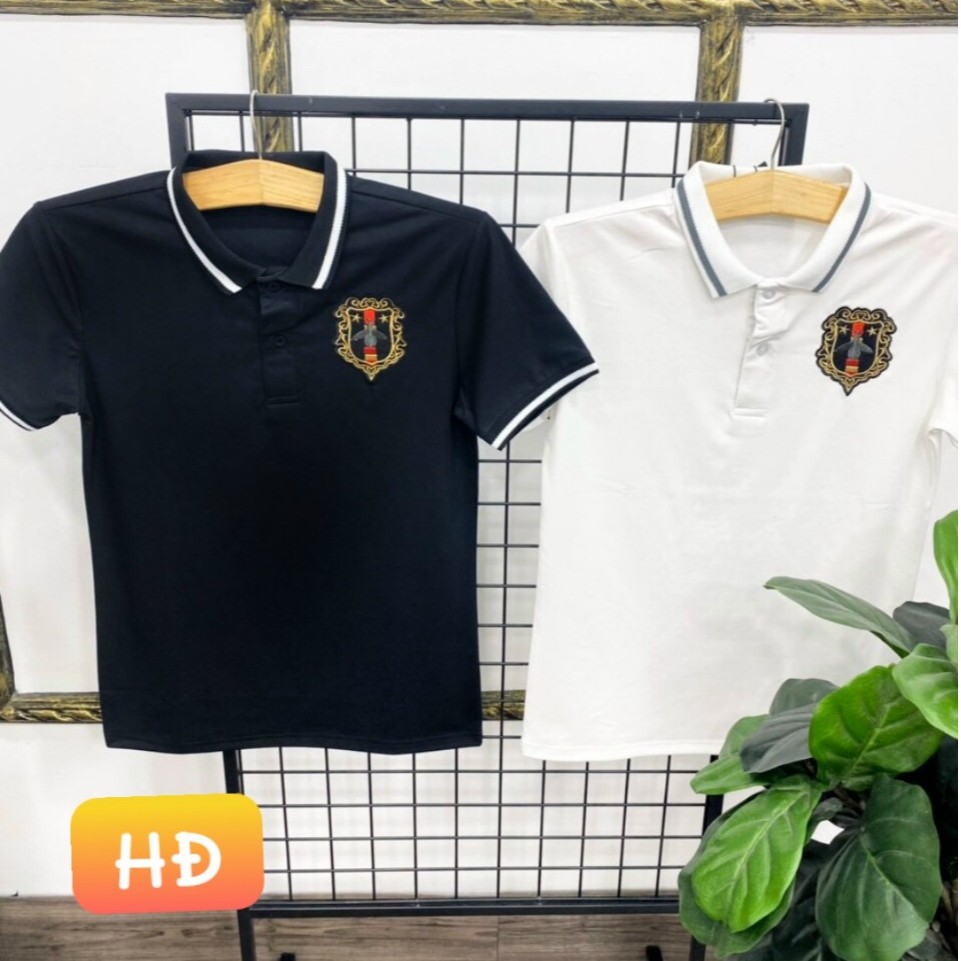 ❤ Áo Thun Nam Ngắn Tay Có Cổ Bẻ Polo Thêu LoGo