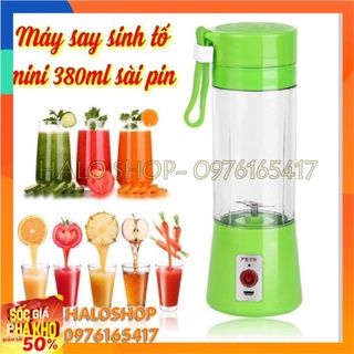 Máy xay sinh tố mini 380ml sài pin